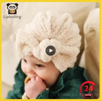1-10 шт. Мягкая детская шапочка Ветрозащитный реквизит для фотосъемки новорожденных, Пуловер, шапочка для младенцев, двухслойная теплая шапочка из пуха 0
