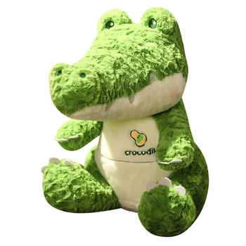 25-45 см, высококачественная подушка с изображением крокодила из мультфильма, Плюшевая игрушка для девочек, Мягкие Милые Зеленые мягкие игрушки животных, подушка для сна детей 0