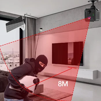5-мегапиксельная мини-камера Smart WIFI беспроводного ночного видения Мониторинг безопасности Удаленный монитор Видеокамеры Домашнее наблюдение UBOx 4
