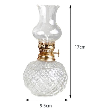 5X Керосиновая лампа для помещений, Классическая керосиновая лампа с абажуром из прозрачного стекла, Акция на товары для дома и церкви 5