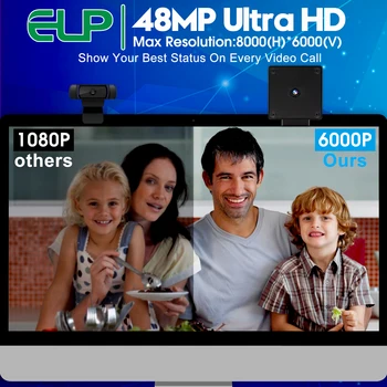 ELP 48-Мегапиксельная USB-Камера с Автофокусом и Объективом Без Искажений 70 градусов Мини-Веб-камера Промышленная Видеокамера для Raspberry PI Jetson Nano 2