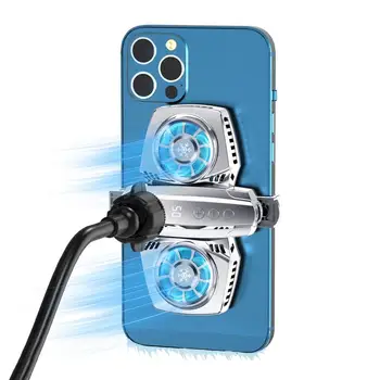 K4 Надежный зажим для охлаждения телефона с цифровым дисплеем, мини-кулер для охлаждения телефона с цифровым дисплеем, зажим для радиатора сотового телефона для игр 5