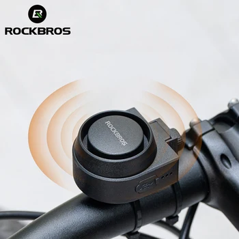ROCKBROS официальный Звонок Type-C Перезаряжаемый Противоугонный Электрический Гудок С Дистанционным Управлением IPX5 Bike Warning Аксессуары Для Оповещения