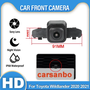 Автомобильная фронтальная камера для Toyota Wildlander 2020 2021 AHD HD Водонепроницаемая Высококачественная CCD ночного видения 140 ° широкоугольная водонепроницаемая