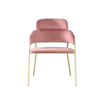 Банкетные Розовые роскошные обеденные стулья Салон Патио Педикюрный столик Металлический стул Бар для свадебных мероприятий Шезлонг Мебель для дома-wyy 5