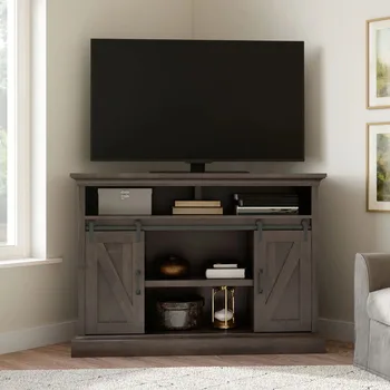 Дверная угловая подставка под телевизор для телевизоров до 55 дюймов, коричневые телевизоры muebles de tv
