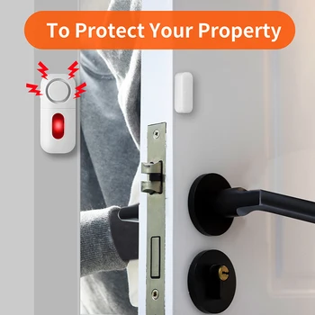 Дверной Оконный Датчик Беспроводной Охранной Сигнализации 125bp Магнитный Домашний Более Длительный Системный Вход Охранное Аккумуляторное Устройство Safety Home 4