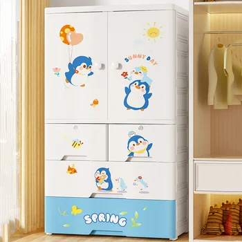 Детский шкаф, Шкаф, пластиковый Сундук, комод, Шкаф, Плакат для хранения одежды, мебель для спальни, Шкафы для гостиной 2
