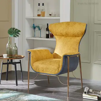 Дизайнерский одноместный диван-кресло Balcony Lazy Итальянское легкое роскошное кресло для отдыха в скандинавском стиле постмодернизма 0
