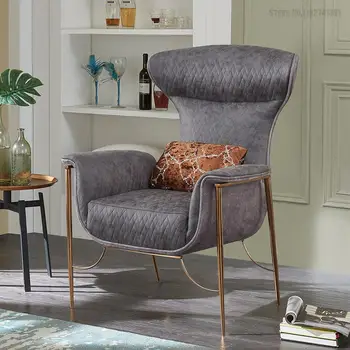Дизайнерский одноместный диван-кресло Balcony Lazy Итальянское легкое роскошное кресло для отдыха в скандинавском стиле постмодернизма 1