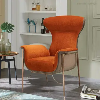 Дизайнерский одноместный диван-кресло Balcony Lazy Итальянское легкое роскошное кресло для отдыха в скандинавском стиле постмодернизма 2