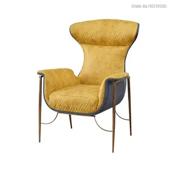 Дизайнерский одноместный диван-кресло Balcony Lazy Итальянское легкое роскошное кресло для отдыха в скандинавском стиле постмодернизма 5