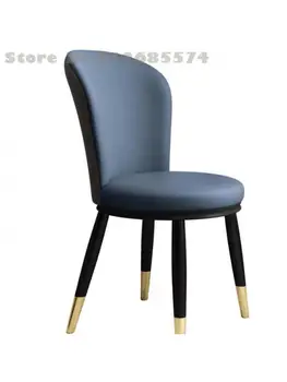 Домашний Современный Простой обеденный стул с легкой спинкой, роскошный тканевый стул, Итальянский стул для макияжа, маникюра, обеденный стул, Обеденный