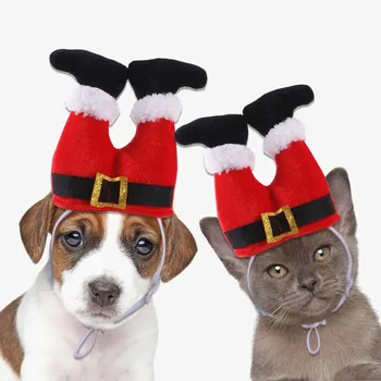 Забавная шляпа для кошки, милая шляпа для краба-лягушки, костюм для домашних животных, Рождественский косплей, Теплые головные уборы, шапки для собак, прекрасный стиль