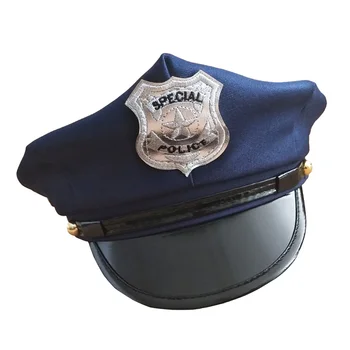 Значок Полицейская Фуражка Офицера Костюмы На Хэллоуин Детская Одежда Праздничная Шляпа Представление Детские Шляпы