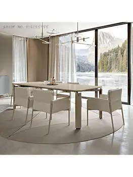 Итальянский минималистичный кожаный обеденный стул дизайнерский стул домашний итальянский стул для макияжа простой легкий роскошный тканевый стул для книг 1
