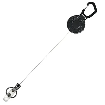 Ключи-карабин с высокоэластичной пряжкой для скалолазания, катушка для брелка с выдвижной эластичностью Abs