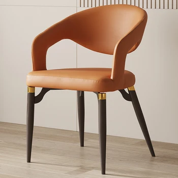 Легкие роскошные ресторанные стулья, простой современный домашний обеденный стол и стулья для отеля, высококачественные дизайнерские стулья со спинками, скандинавские табуреты