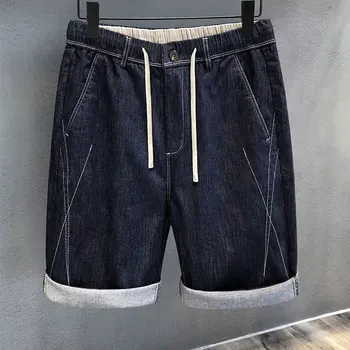 Летние мужские джинсы 2023 г., повседневные свободные шорты hundred