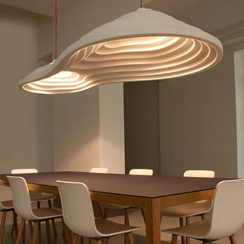 Минималистичная светодиодная потолочная люстра в скандинавском стиле Ваби-саби, лампа для украшения дома в гостиной, столовой, спальне, мансарде, люстре