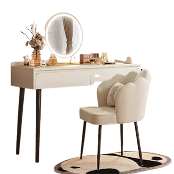 Минималистский Роскошный Туалетный столик, Современное Косметическое зеркало, Выдвижной ящик, Комод, Органайзер для спальни, Садовая мебель Tocador Mueble LJ50DT 5