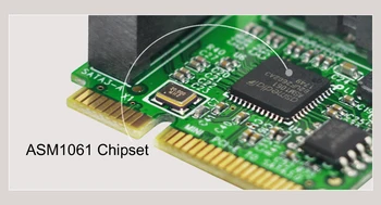 Новая распродажа Mini PCI-E для SATA Карты расширения 2 Порта SATA3.0 HDD 6 Гбит/с Mini PCI-E SATA HDD SSD Адаптер Для Преобразования карты ASM1061 Чипсет 3