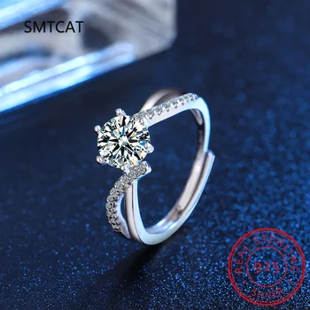 Новое кольцо из стерлингового серебра 925 пробы с простым геометрическим крестом для женщин, кольцо в простом стиле, изысканные ювелирные изделия, подарки на годовщину Anillo RHR1109 3