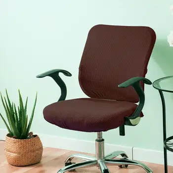 Растягивающийся чехол для офисного кресла для рабочего кресла, игрового кресла, темно-синего цвета 4