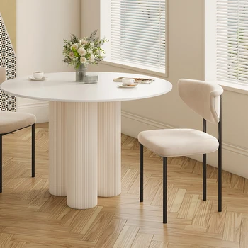 Роскошный обеденный стул Nordic Light, современный минималистичный домашний туалетный стул для кабинета, стул для переговоров со спинкой, мебель для дома 2