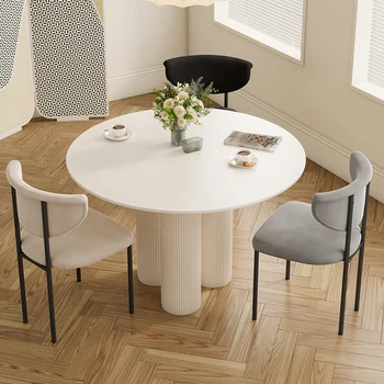 Роскошный обеденный стул Nordic Light, современный минималистичный домашний туалетный стул для кабинета, стул для переговоров со спинкой, мебель для дома 3