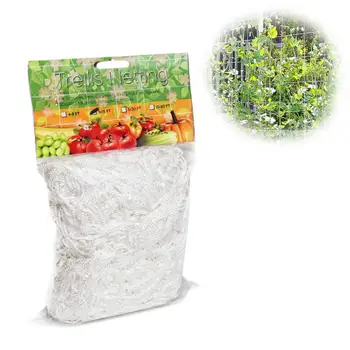 Садовая решетчатая сетка из сверхпрочного полиэстера, Решетчатая сетка для растений, Вьющаяся лоза, гидропоника, Квадратная сетка