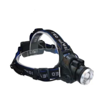 Светодиодный сенсорный налобный фонарь T6 L2 V6, Водонепроницаемый Головной фонарь, Перезаряжаемый Головной фонарик для рыбалки, поиска, кемпинга, Увеличивающий масштаб, фонарь