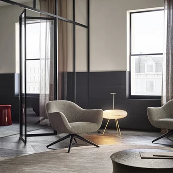 Скандинавский художественный дизайн, экономичный бытовой одноместный стул из стекловолокна, минималистичный обеденный стул для ресторана houndstooth