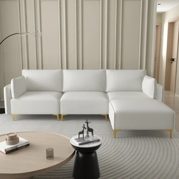 Современный диван L-образной формы, секционный диван с USB 3