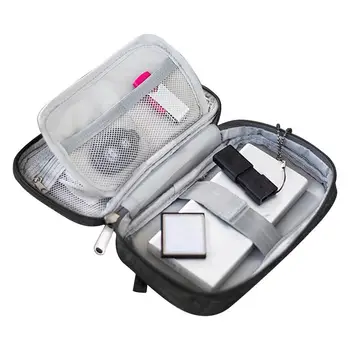 Сумка-органайзер для электроники для путешествий, органайзер для аксессуаров для электроники, портативная водонепроницаемая цифровая сумка для хранения кабеля