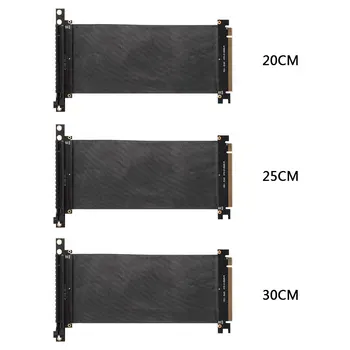 Удлинительный кабель PCIe PCI Express 3.0 от 16X до 16X 90-градусная гибкая плата Riser Card 1