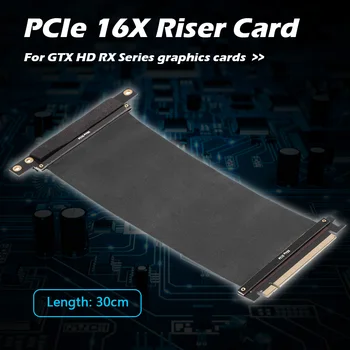 Удлинительный кабель PCIe PCI Express 3.0 от 16X до 16X 90-градусная гибкая плата Riser Card 3