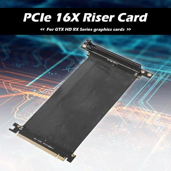 Удлинительный кабель PCIe PCI Express 3.0 от 16X до 16X 90-градусная гибкая плата Riser Card 4