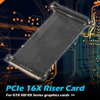 Удлинительный кабель PCIe PCI Express 3.0 от 16X до 16X 90-градусная гибкая плата Riser Card 5