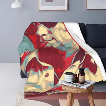 Ультрамягкое флисовое одеяло George Jones, современный удобный кемпинг, мультистильность