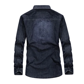 Устойчивая к порезам и уколам мужская джинсовая рубашка большого размера Военная тактика самообороны Невидимый полицейский спецназ Защитная одежда ФБР 1