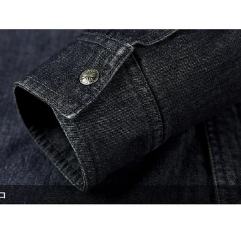 Устойчивая к порезам и уколам мужская джинсовая рубашка большого размера Военная тактика самообороны Невидимый полицейский спецназ Защитная одежда ФБР 4